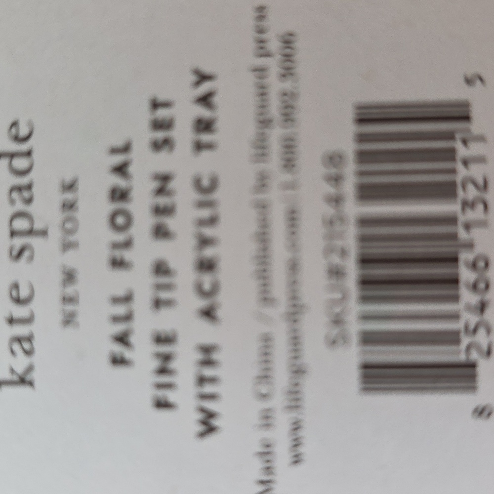 Kate Spade Floral Pen Set with Gold Accents - Picture 5 of 5